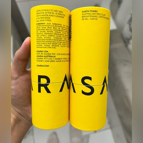 Asarai Earth Tones Red Clay Face Mask - Picture 3 of 3